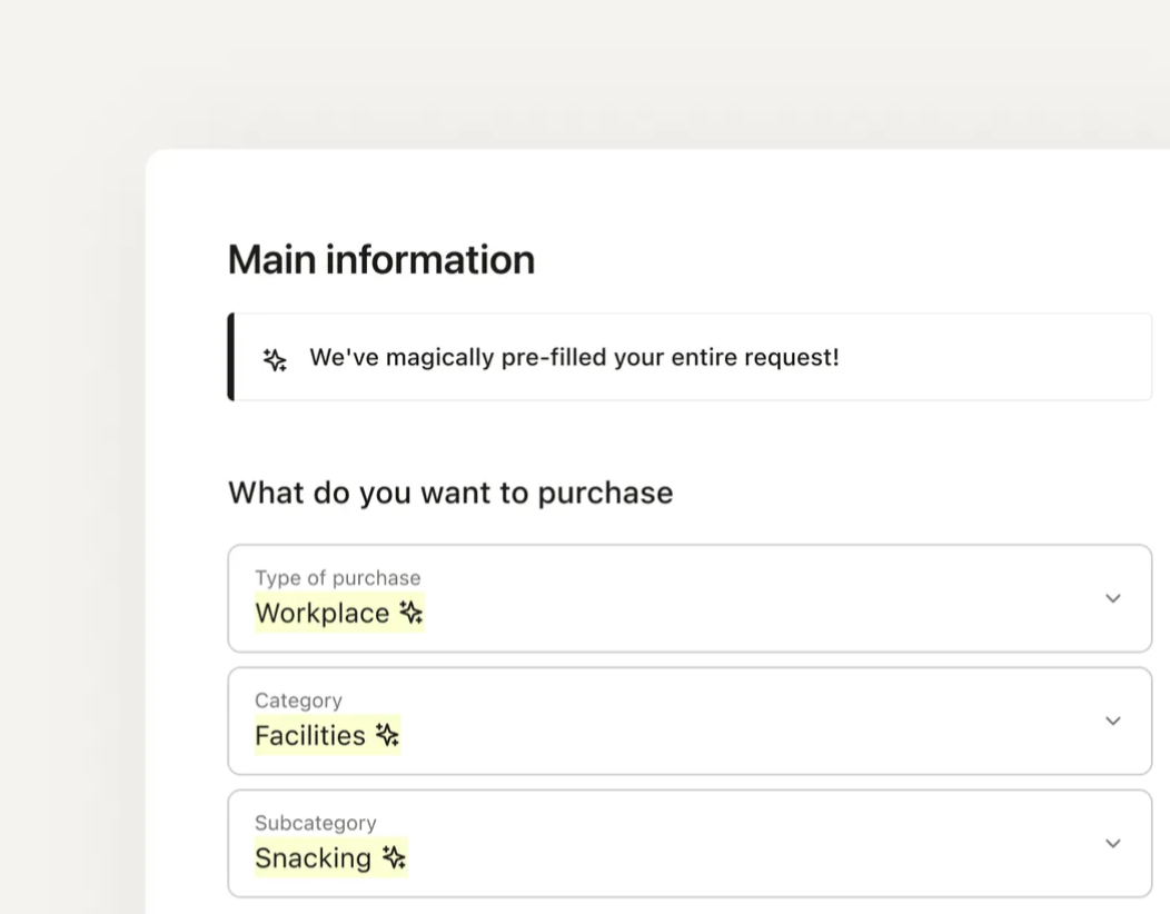 Pre-filled intake form